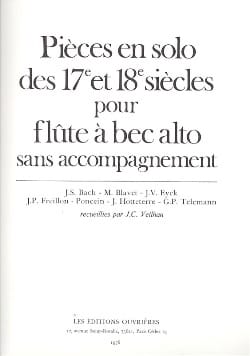 Pièces en Solo des 17 et 18eme Siècles Partition Flûte à bec