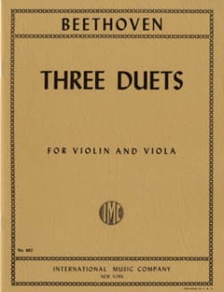 3 Duets - Violin viola BEETHOVEN Partition Duos