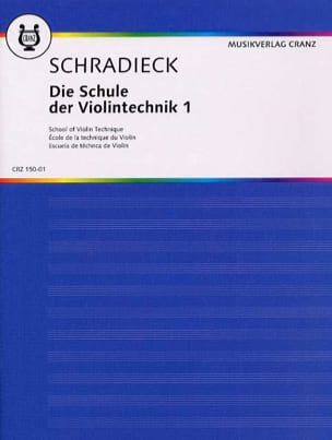 Ecole de la Technique Volume 1 Schradieck Henry Partition Violon