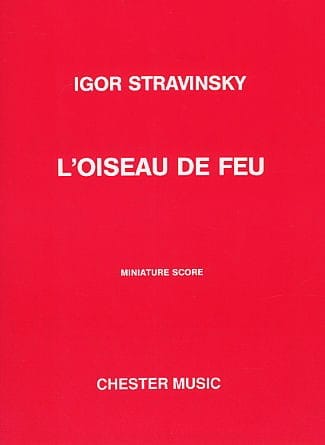 L'oiseau de Feu - Suite 1919 - Score STRAVINSKY Partition Petit format