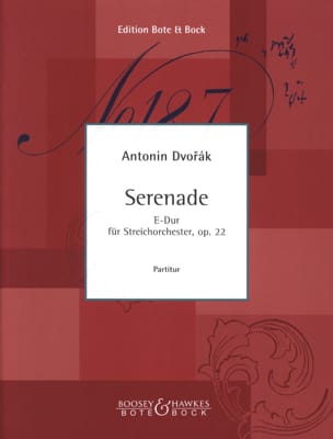 Serenade E-Dur op. 22 - Partitur DVORAK Partition Grand format