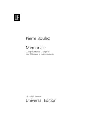 Memoriale Explosante Fixe BOULEZ Partition Grand format
