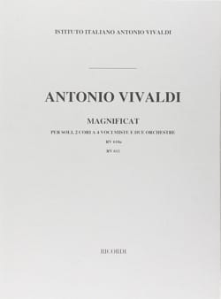 Magnificat RV 610a RV 611 - Partitur VIVALDI Partition Grand format