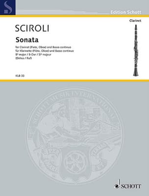 Sonata B-Dur - Klarinette Flöte, Oboe u. Bc - Gregorio Sciroli
