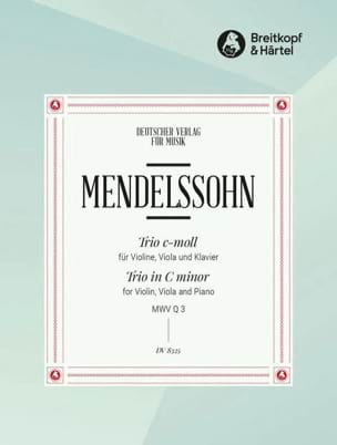 Trio c-moll ohne Op. MENDELSSOHN Partition Trios