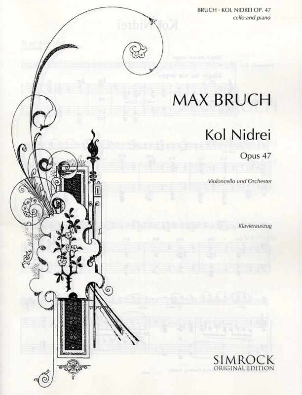 Kol Nidrei op. 47 - Violoncelle BRUCH Partition Violoncelle
