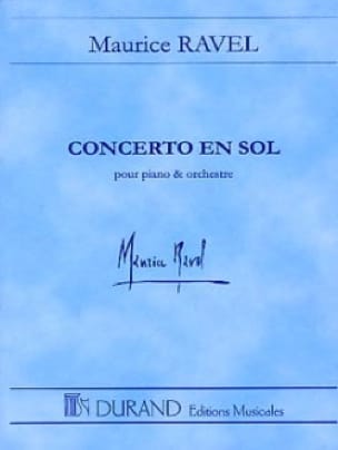 Concerto en Sol pour piano et orch. - Conducteur - RAVEL - Partition