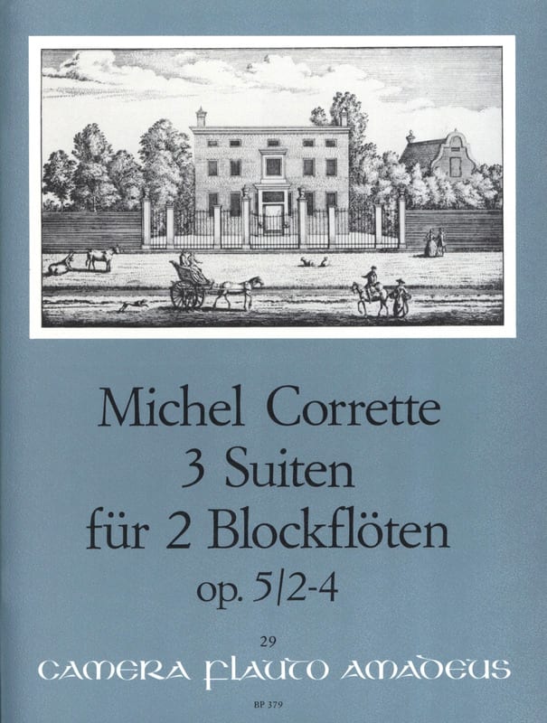 3 Suiten für 2 Blockflöten op. 5/2-4 CORRETTE Partition Flûte à bec