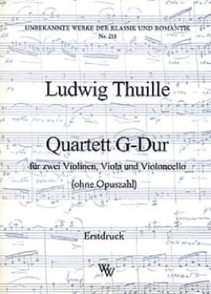 Quartett G-Dur - Partitur + Stimmen Ludwig Thuille Partition Quatuors