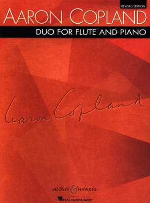 Duo for flute and piano COPLAND Partition Flûte traversière