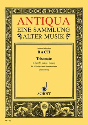 Triosonate C-Dur - 2 Violinen u. Bc - Stimmen BACH Partition Trios
