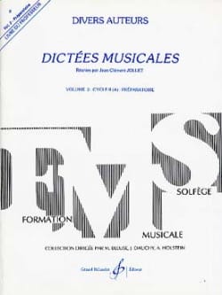 Dictées Musicales Volume 2 - Prof - Jean-Clément Jollet - Partition