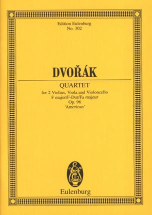 Streichquartett F-Dur, op. 96 B 179 - Partitur - DVORAK - Partition