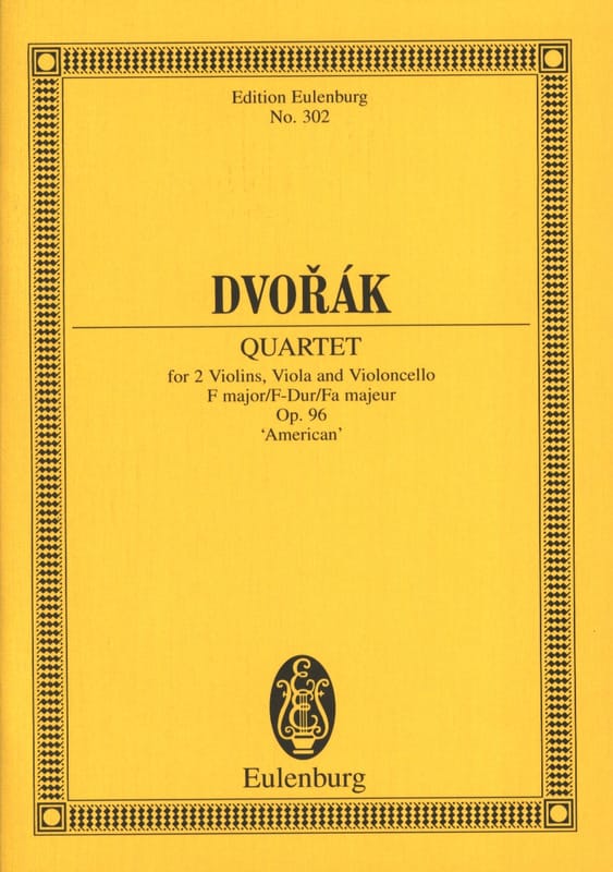 Streichquartett F-Dur, op. 96 B 179 - Partitur - DVORAK - Partition