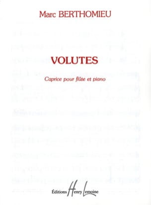 Volutes Marc Berthomieu Partition Flûte traversière