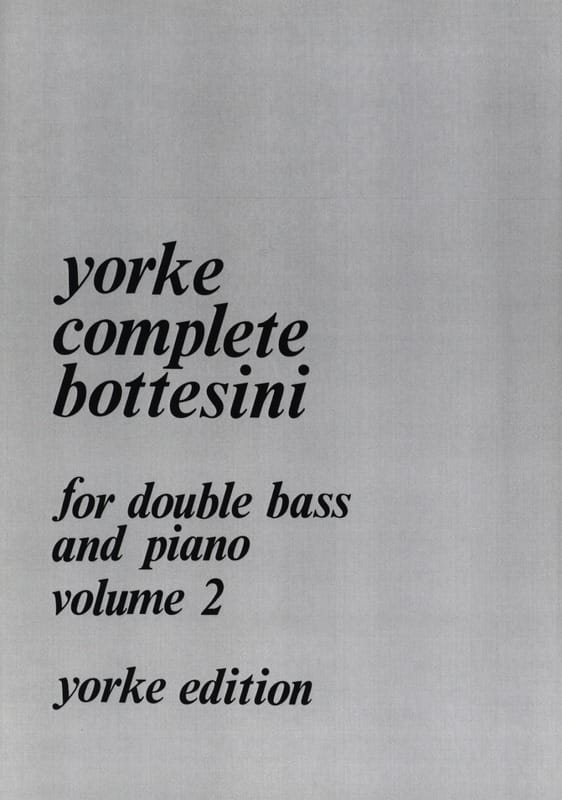 Complete Bottesini Volume 2 BOTTESINI Partition Contrebasse