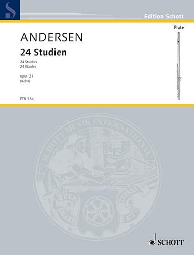 24 Studien op. 21 ANDERSEN Partition Flûte traversière