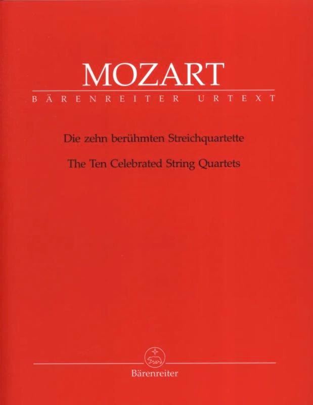 Les dix quatuors à cordes les plus connus - Parties instrumentales.