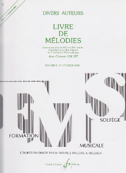 Livre de Mélodies Volume 2 Jean-Clément Jollet Partition Solfèges