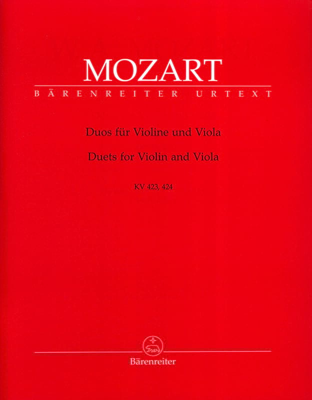Duos für Violine und Viola KV 423, 424 MOZART Partition Duos