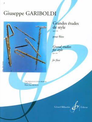 Grandes études de style op. 134 GARIBOLDI Partition Flûte traversière