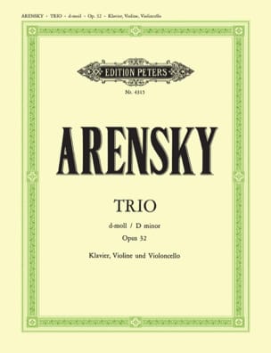Trio d-moll op. 32 - parties - Anton Stepanovitch Arensky - Partition