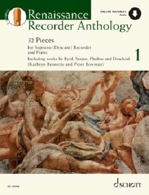 Renaissance Recorder Anthologie Volume 1 Partition Flûte à bec