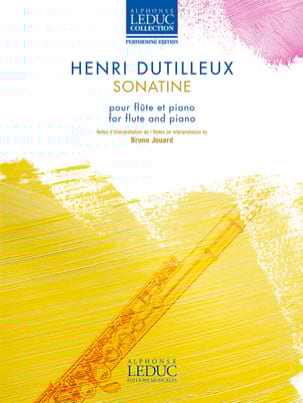 Sonatine DUTILLEUX Partition Flûte traversière