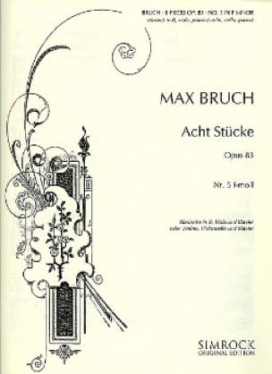 8 Stücke op. 83, n° 5 f-moll - Klarinette Viola Klavier - BRUCH
