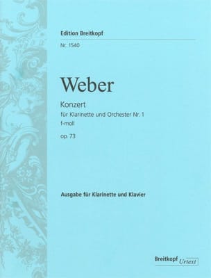 Konzert für Klarinette und Orchester Nr. 1 f-moll op. 73 - Klarinette Klavier