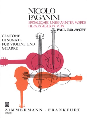 Centone di Sonata 7-12 - Violine Gitarre PAGANINI Partition Duos
