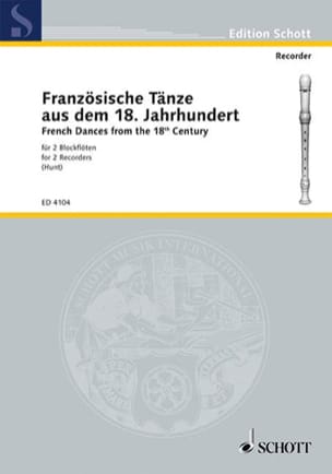 Französische Tänze - 2 Blockflöten Partition Flûte à bec