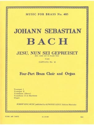Jesu, Nun Sei Gepreiset BACH Partition Ensemble de cuivres
