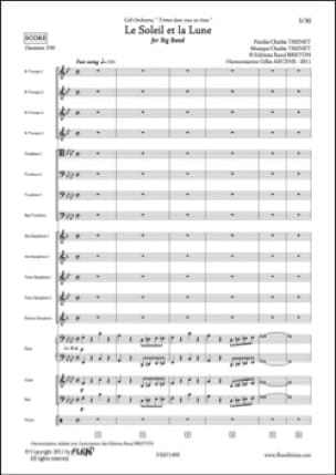Le soleil et la lune Charles Trenet Partition ENSEMBLES, BANDS
