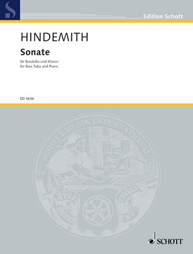 Sonate HINDEMITH Partition Tuba
