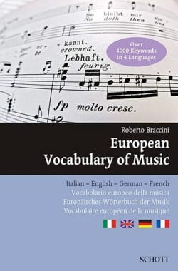 European Vocabulary of Music Roberto BRACCINI Livre Dictionnaires