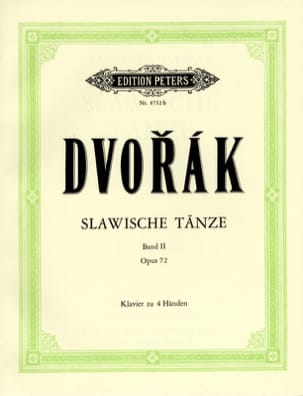 Danses Slaves Opus 72. 4 Mains DVORAK Partition Piano