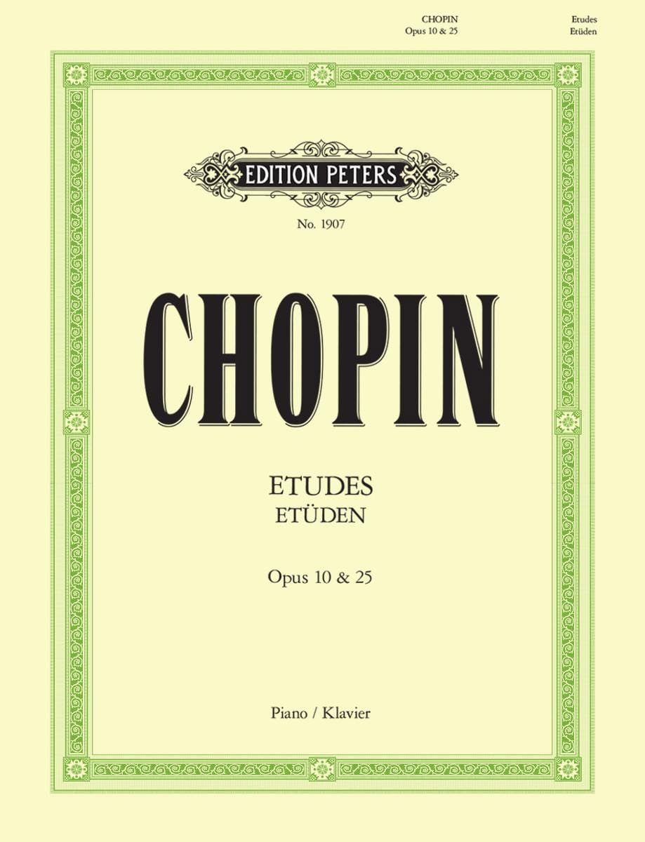 Etudes Opus 10 et Opus 25 + 3 Etudes CHOPIN Partition Piano