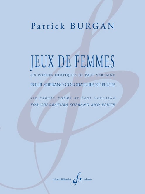 Jeux de Femmes Patrick Burgan Partition Flûte traversière