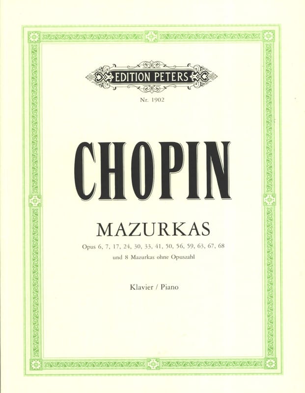 Mazurkas CHOPIN Partition Piano