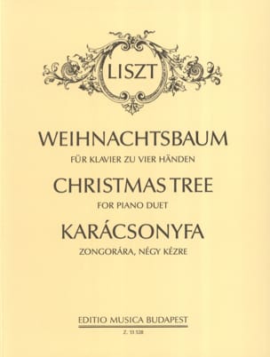 Weihnachtsbaum. 4 Mains LISZT Partition Piano
