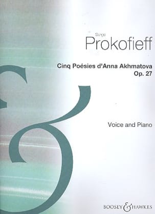 Poesies d'Anna Akhmatova - op. 27 PROKOFIEV Partition Mélodies