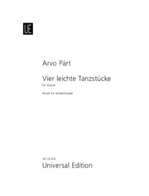 4 Leichte Tanzstücke Für Klavier PÄRT Partition Piano
