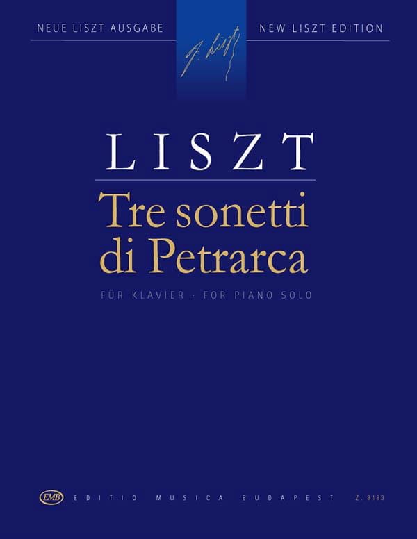 3 Sonnets de Pétrarque LISZT Partition Piano