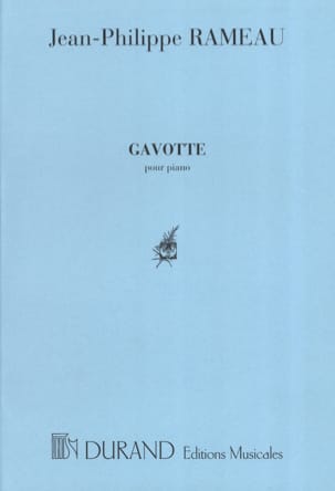 Gavotte Variée RAMEAU Partition Piano