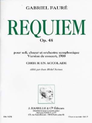 Requiem Opus 48 Version 1900. Choeur seul FAURÉ Partition Chœur