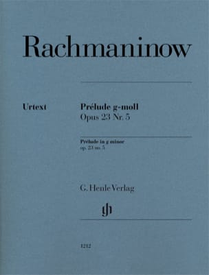 Prélude en sol mineur Opus 23-5 RACHMANINOV Partition Piano