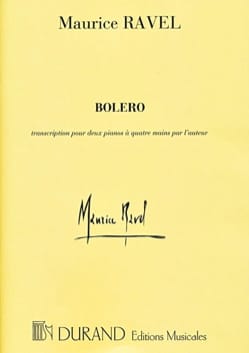 Boléro. 4 Mains RAVEL Partition Piano