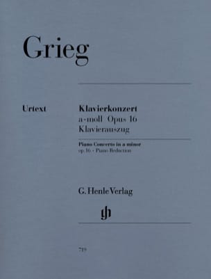 Concerto Pour Piano En la Mineur Opus 16 GRIEG Partition Piano