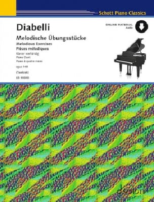 Pièces Mélodiques - Piano 4 Mains DIABELLI Partition Piano